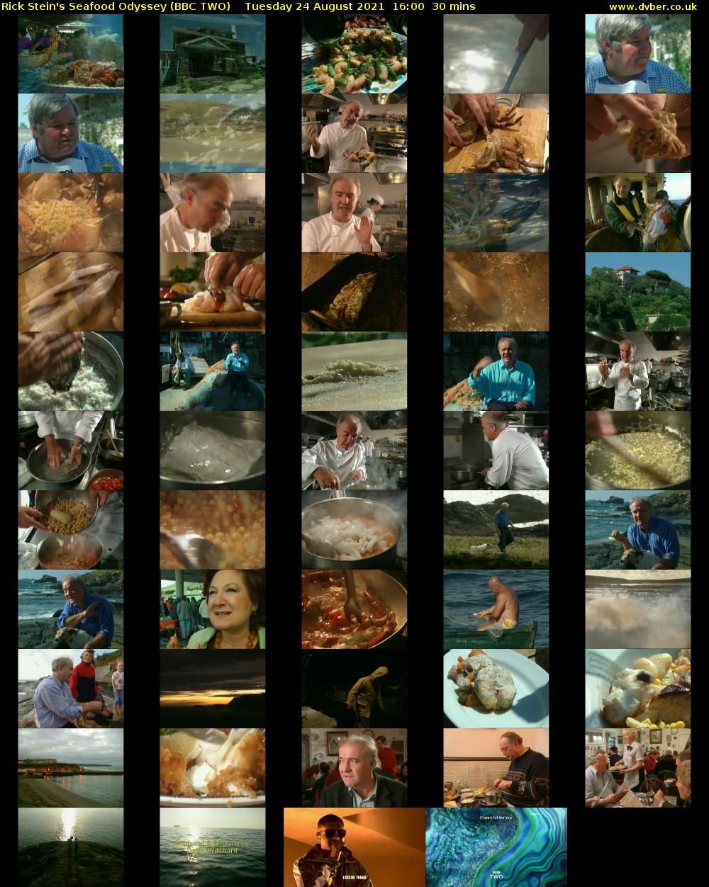 Rick Stein's Seafood Odyssey (BBC TWO) Tuesday 24 August 2021 16:00 - 16:30
