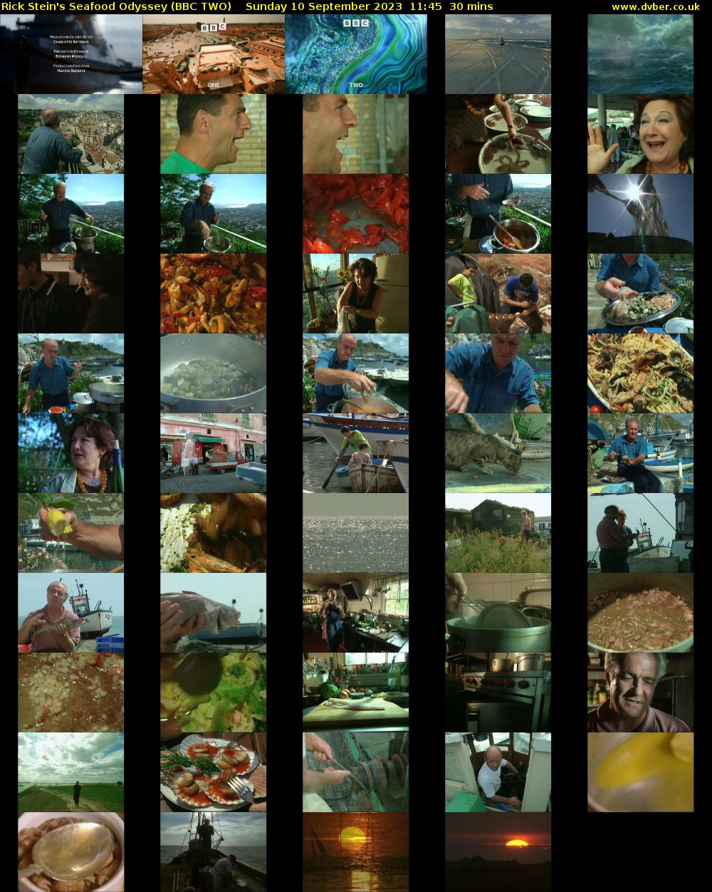 Rick Stein's Seafood Odyssey (BBC TWO) Sunday 10 September 2023 11:45 - 12:15