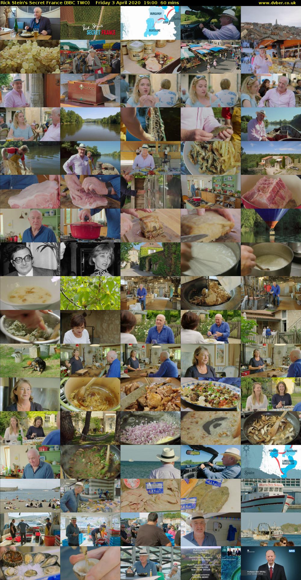 Rick Stein's Secret France (BBC TWO) Friday 3 April 2020 19:00 - 20:00