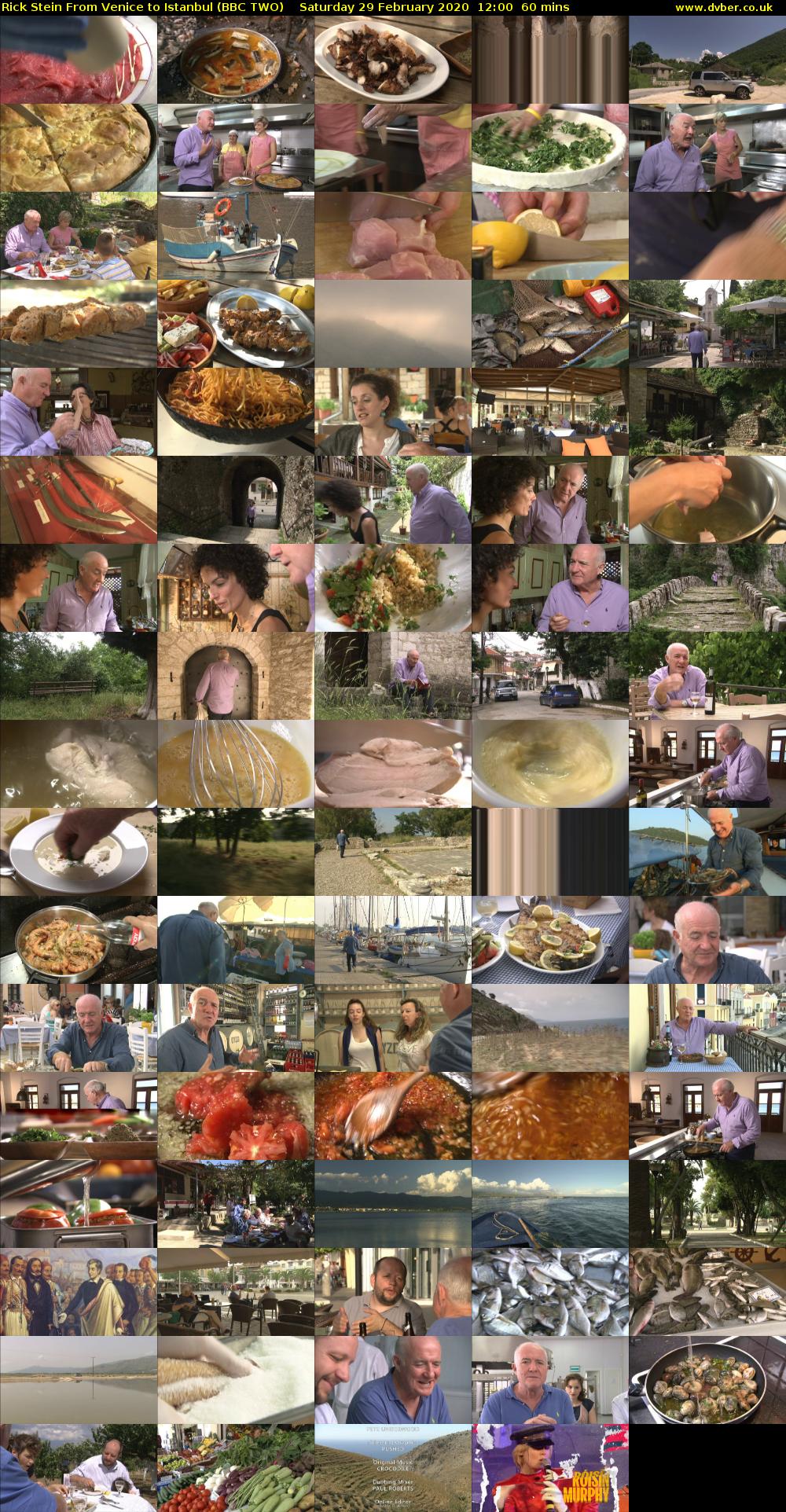 Rick Stein From Venice to Istanbul (BBC TWO) Saturday 29 February 2020 12:00 - 13:00