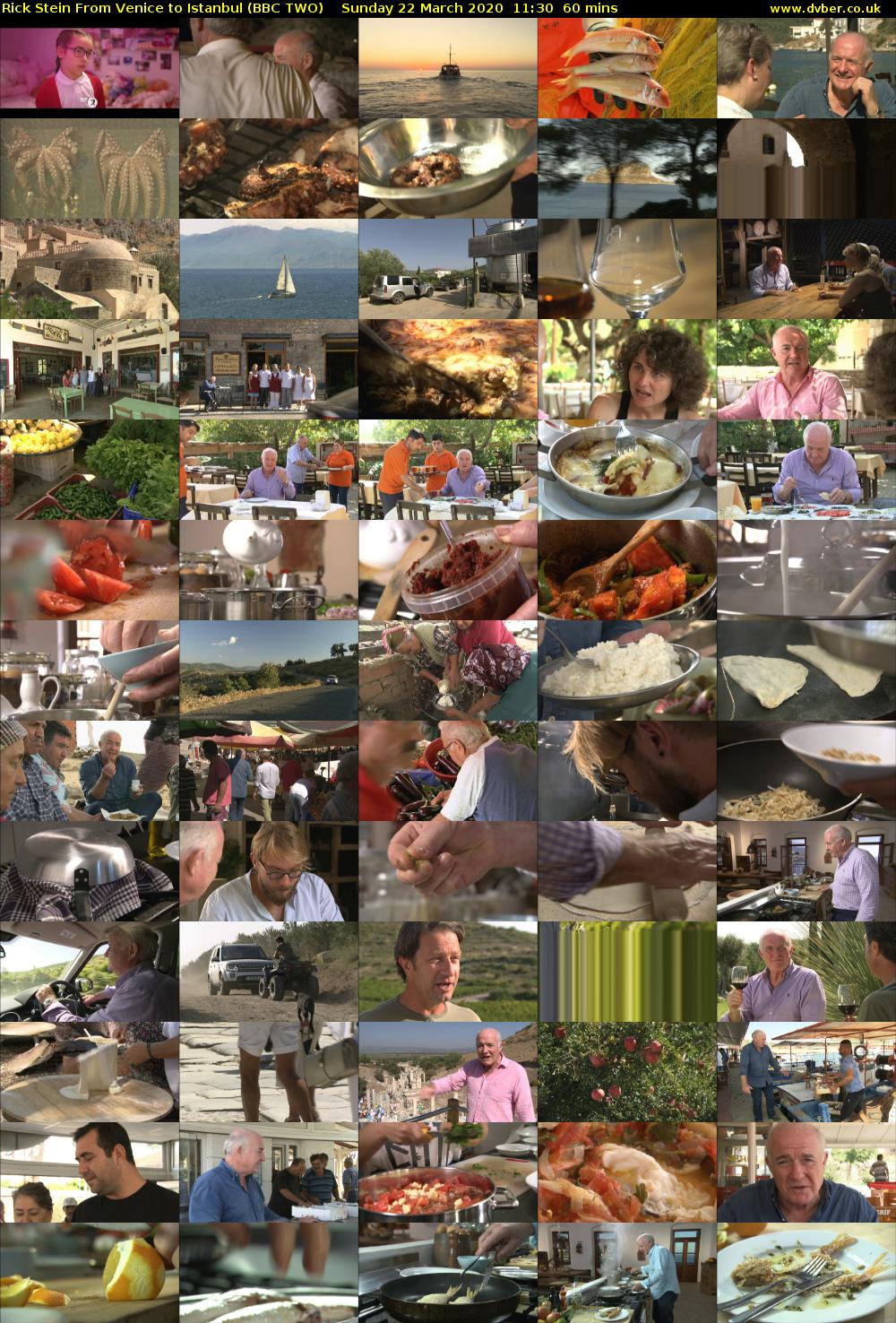 Rick Stein From Venice to Istanbul (BBC TWO) Sunday 22 March 2020 11:30 - 12:30