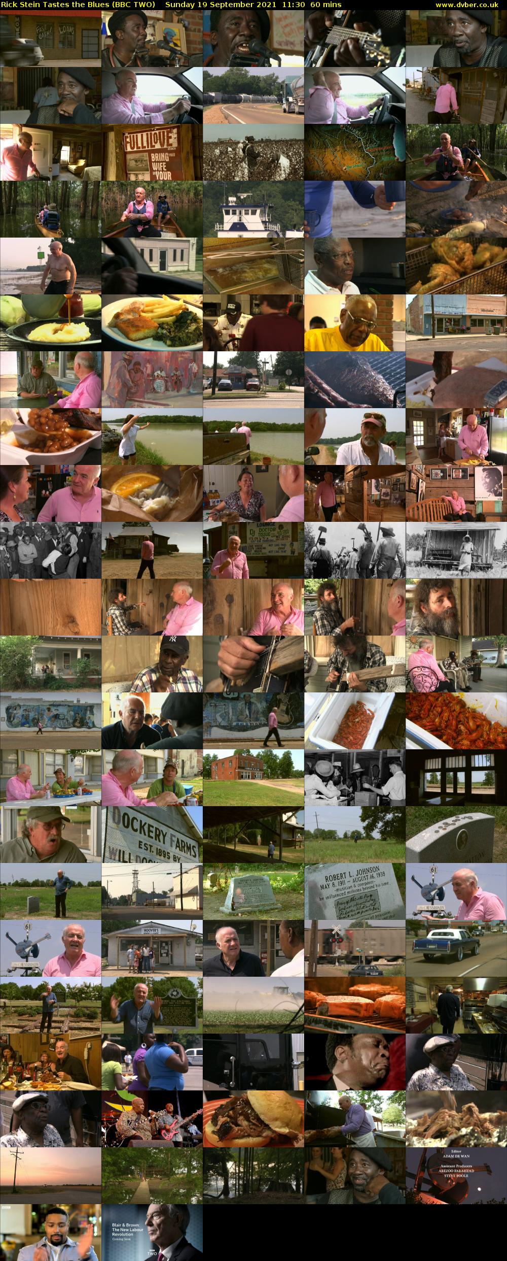 Rick Stein Tastes the Blues (BBC TWO) Sunday 19 September 2021 11:30 - 12:30