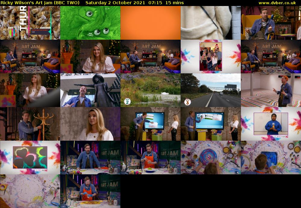 Ricky Wilson's Art Jam (BBC TWO) Saturday 2 October 2021 07:15 - 07:30