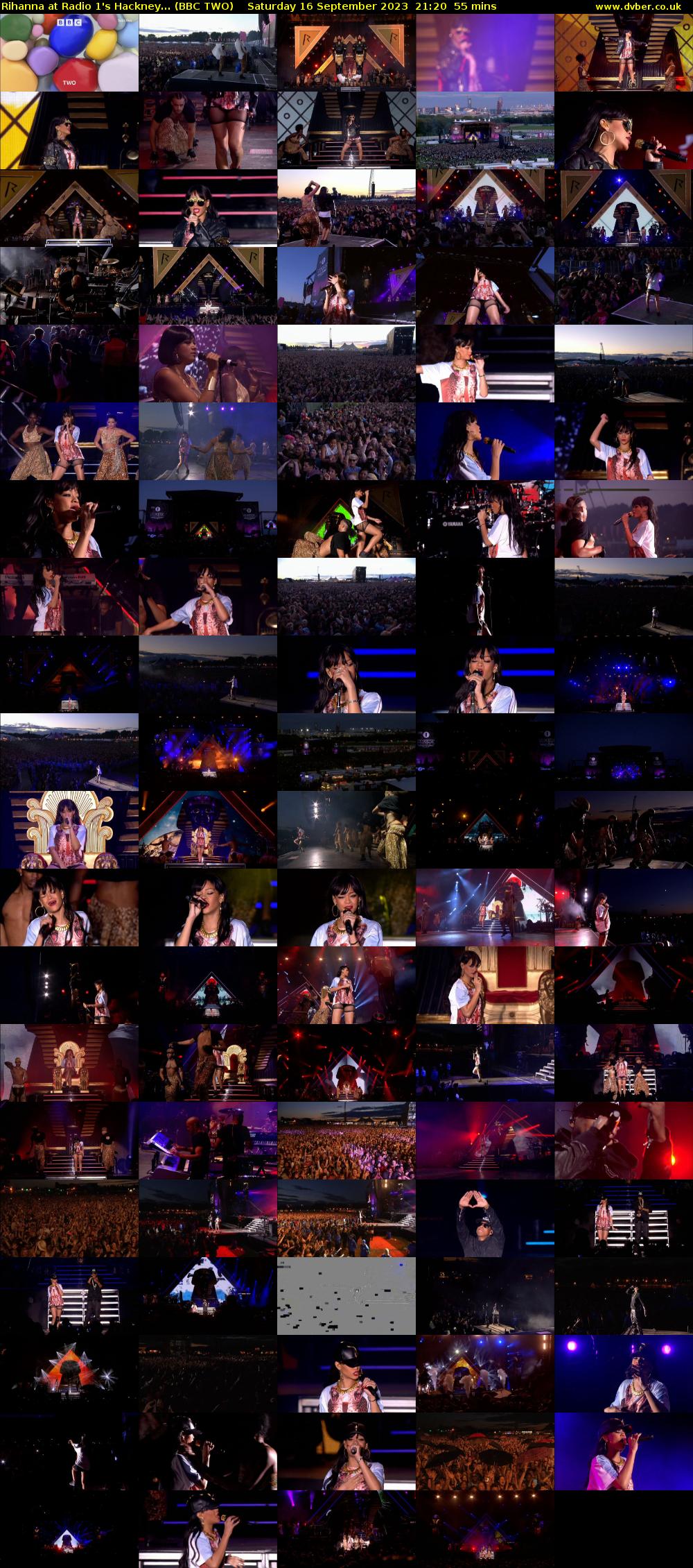Rihanna at Radio 1's Hackney... (BBC TWO) Saturday 16 September 2023 21:20 - 22:15