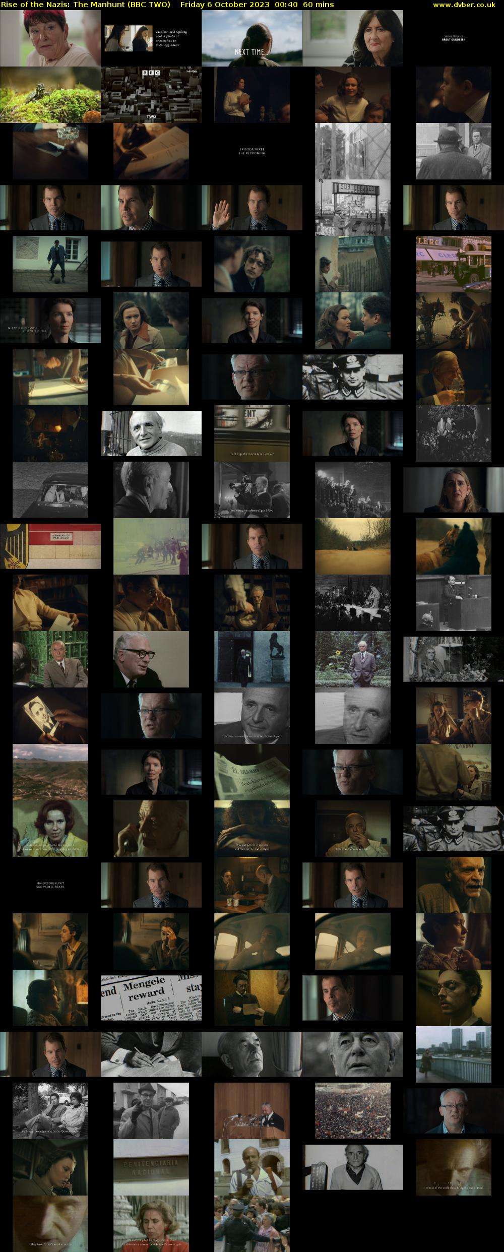 Rise of the Nazis: The Manhunt (BBC TWO) Friday 6 October 2023 00:40 - 01:40