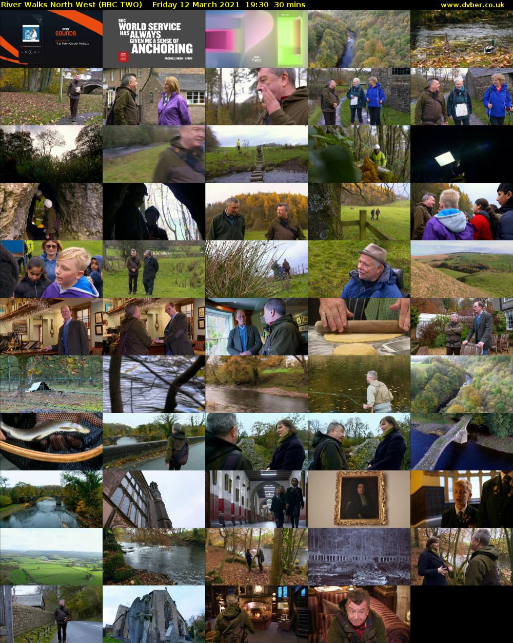 River Walks North West (BBC TWO) Friday 12 March 2021 19:30 - 20:00