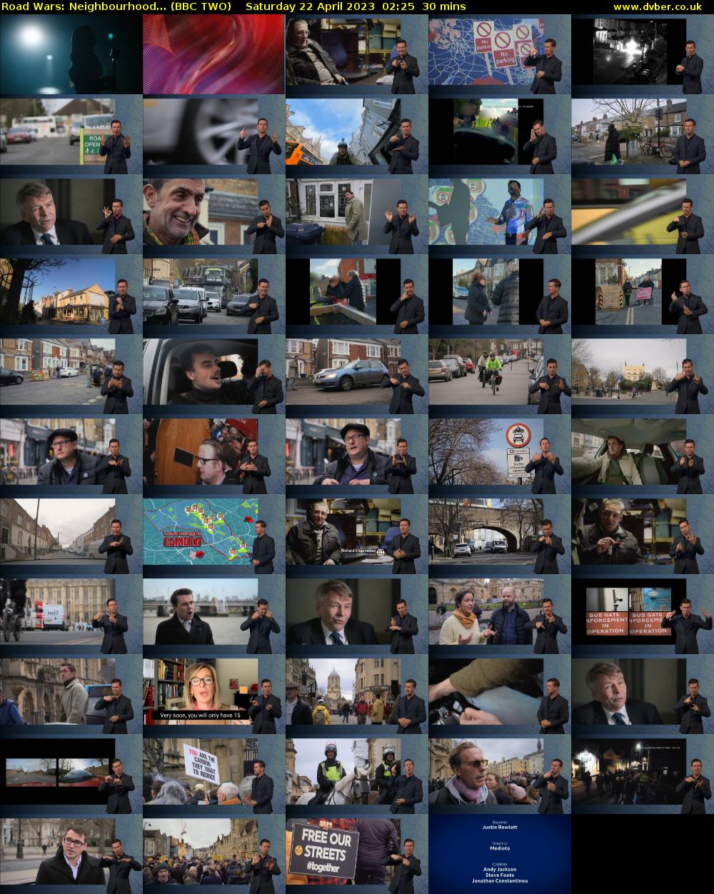 Road Wars: Neighbourhood... (BBC TWO) Saturday 22 April 2023 02:25 - 02:55