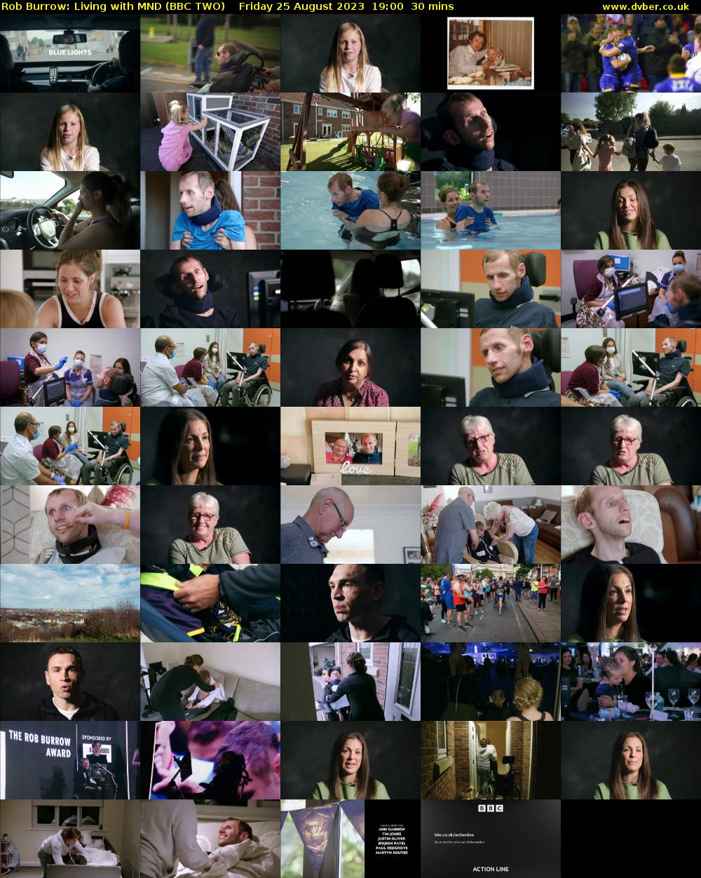 Rob Burrow: Living with MND (BBC TWO) Friday 25 August 2023 19:00 - 19:30
