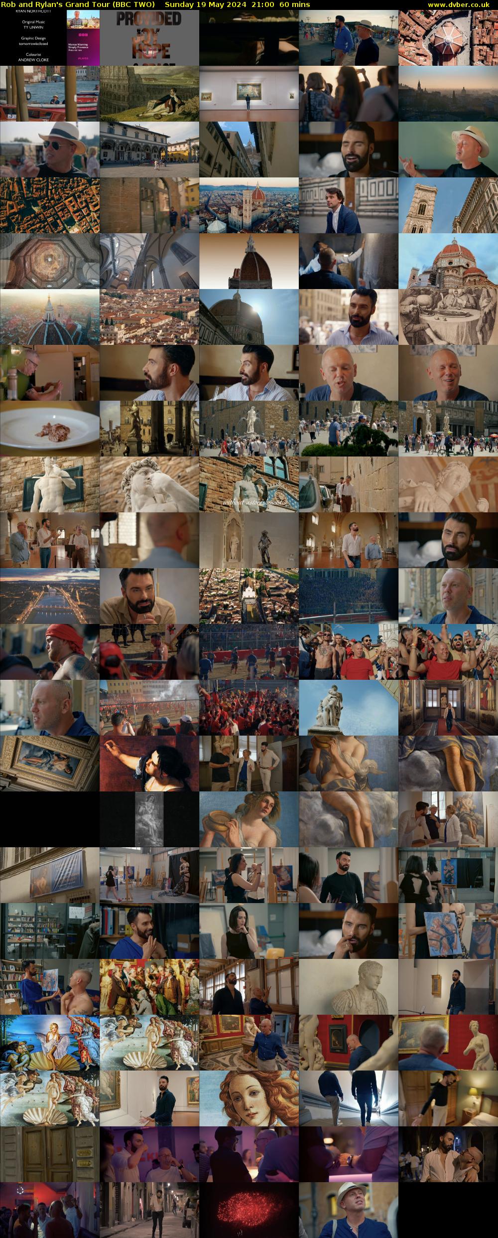 Rob and Rylan's Grand Tour (BBC TWO) Sunday 19 May 2024 21:00 - 22:00