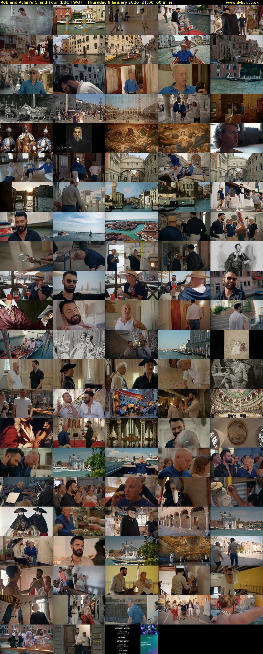 Rob and Rylan's Grand Tour (BBC TWO) Thursday 8 January 2026 21:00 - 22:00