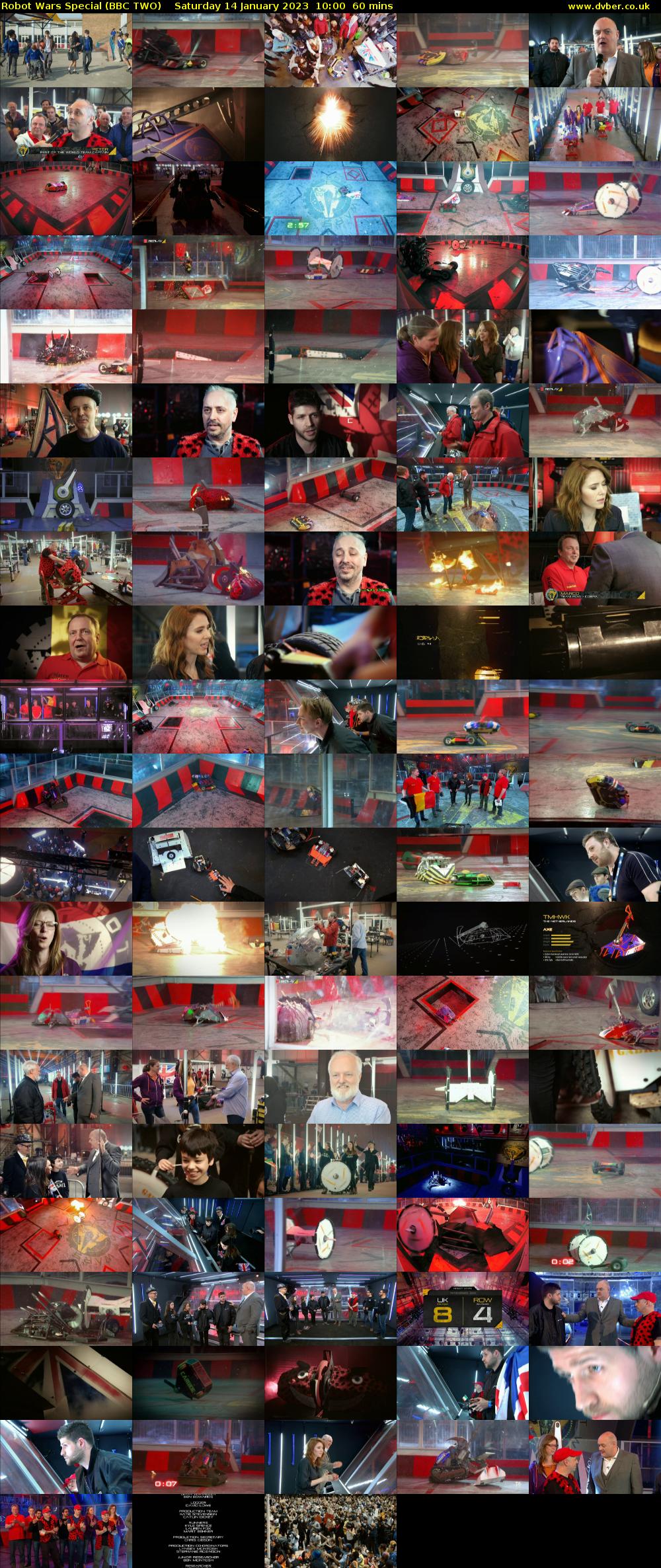 Robot Wars Special (BBC TWO) Saturday 14 January 2023 10:00 - 11:00