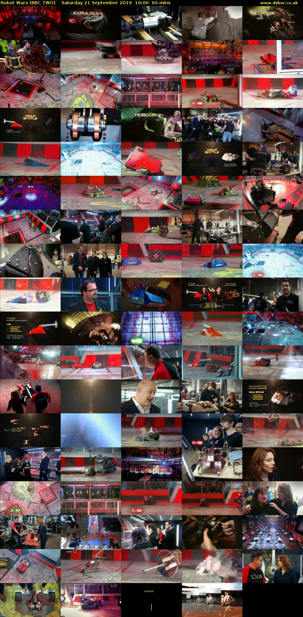 Robot Wars (BBC TWO) Saturday 21 September 2019 10:00 - 11:00
