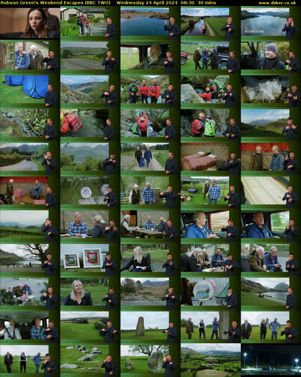 Robson Green's Weekend Escapes (BBC TWO) Wednesday 24 April 2024 08:30 - 09:00