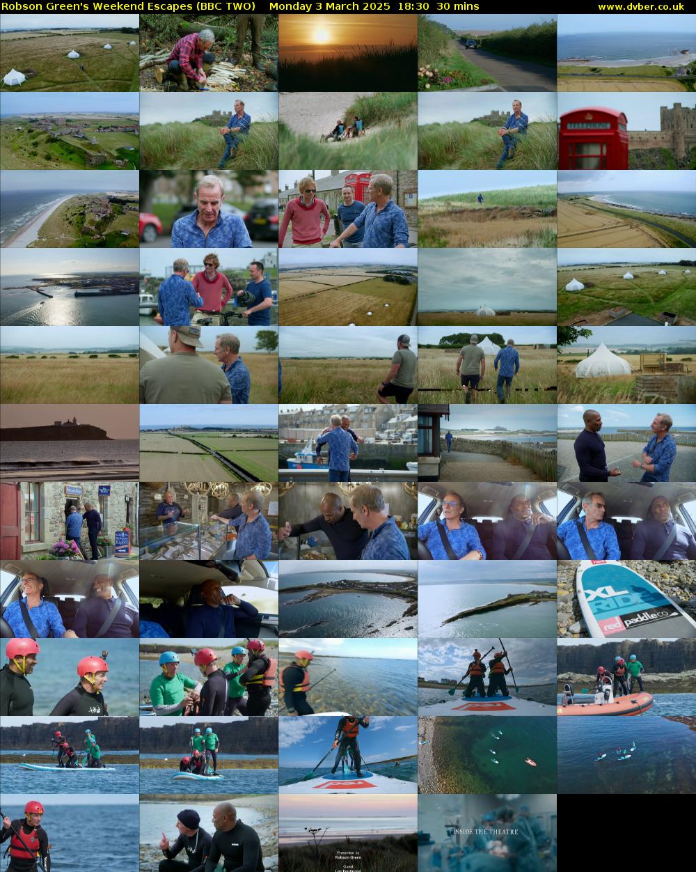 Robson Green's Weekend Escapes (BBC TWO) Monday 3 March 2025 18:30 - 19:00