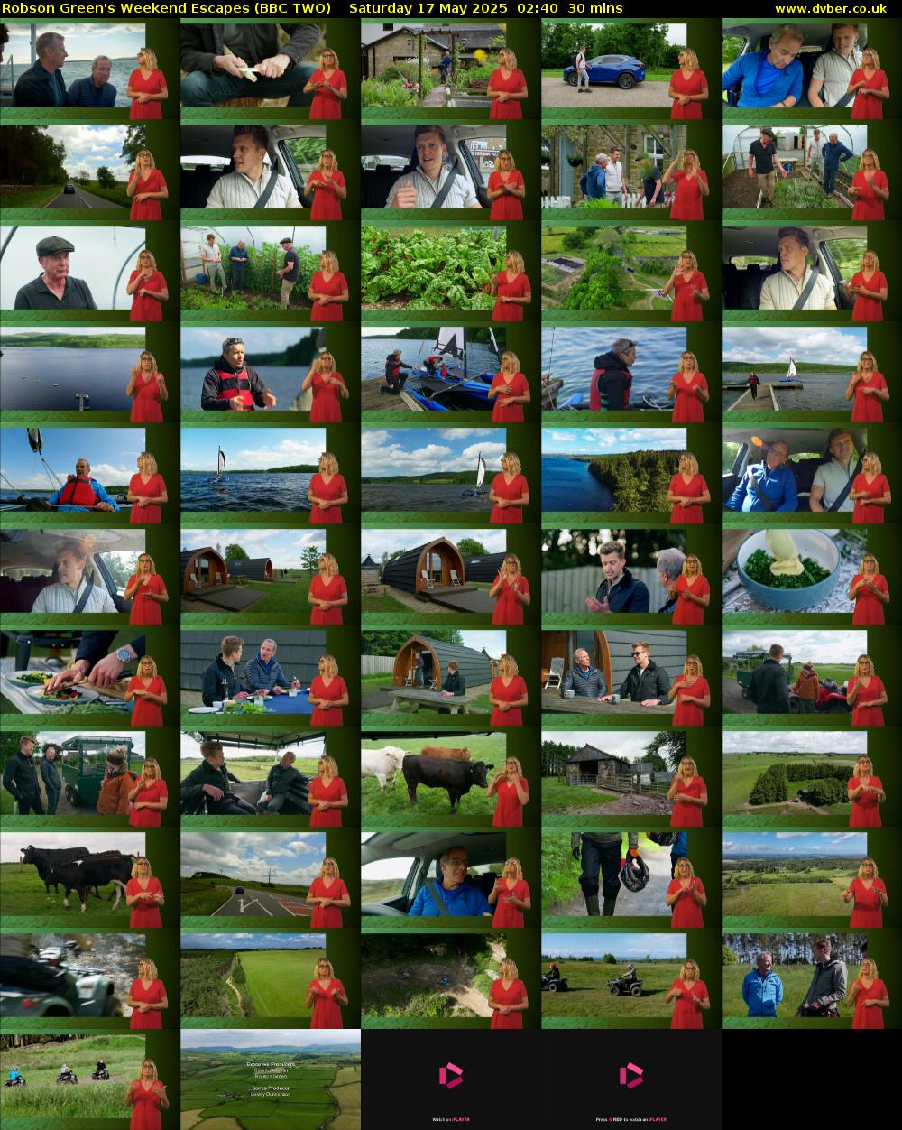 Robson Green's Weekend Escapes (BBC TWO) Saturday 17 May 2025 02:40 - 03:10