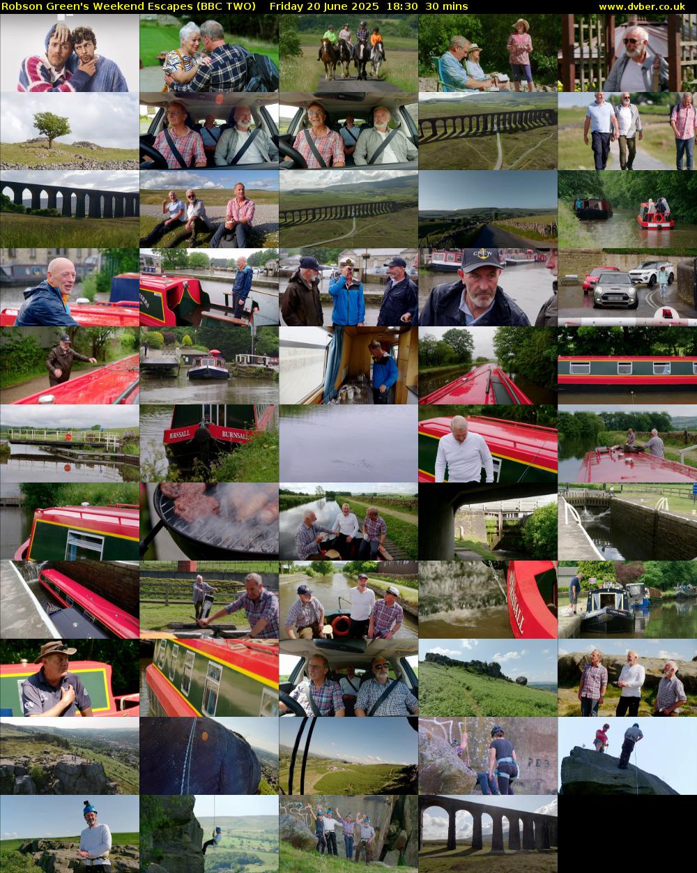 Robson Green's Weekend Escapes (BBC TWO) Friday 20 June 2025 18:30 - 19:00