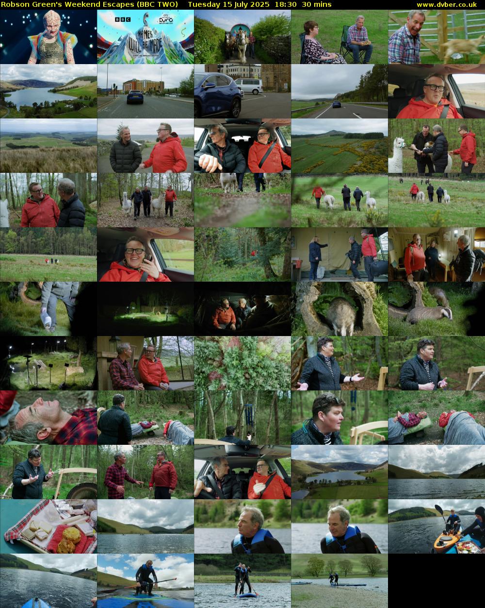 Robson Green's Weekend Escapes (BBC TWO) Tuesday 15 July 2025 18:30 - 19:00