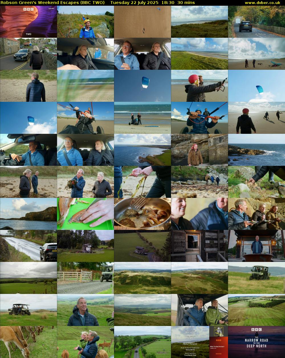 Robson Green's Weekend Escapes (BBC TWO) Tuesday 22 July 2025 18:30 - 19:00