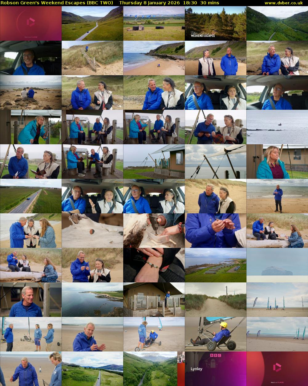 Robson Green's Weekend Escapes (BBC TWO) Thursday 8 January 2026 18:30 - 19:00