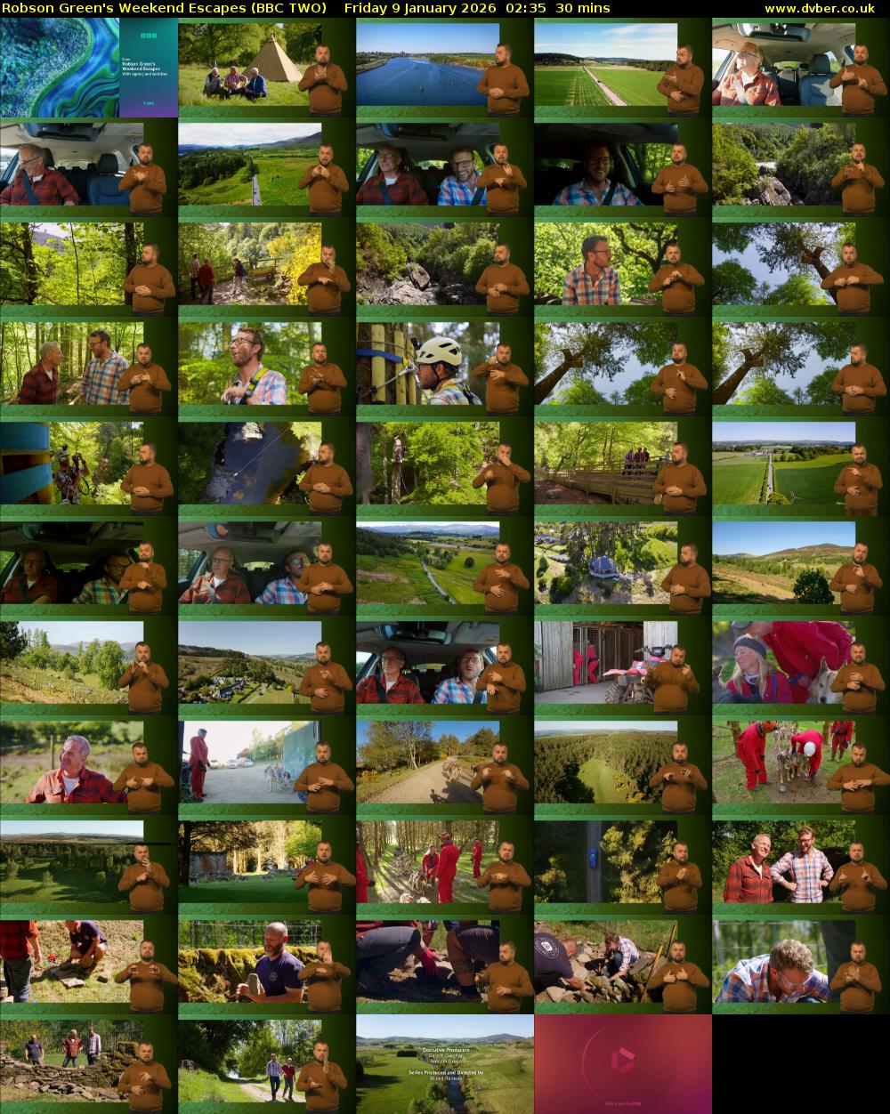 Robson Green's Weekend Escapes (BBC TWO) Friday 9 January 2026 02:35 - 03:05
