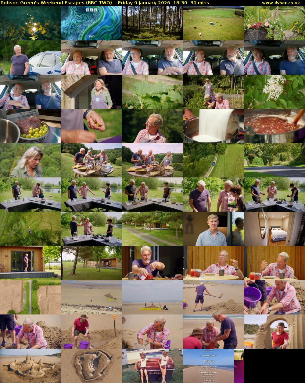 Robson Green's Weekend Escapes (BBC TWO) Friday 9 January 2026 18:30 - 19:00