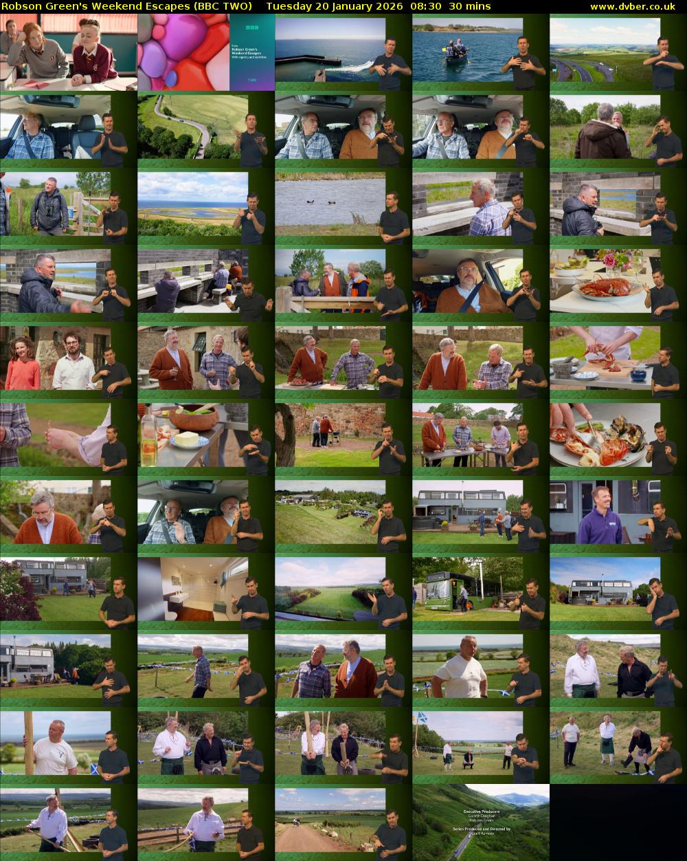 Robson Green's Weekend Escapes (BBC TWO) Tuesday 20 January 2026 08:30 - 09:00