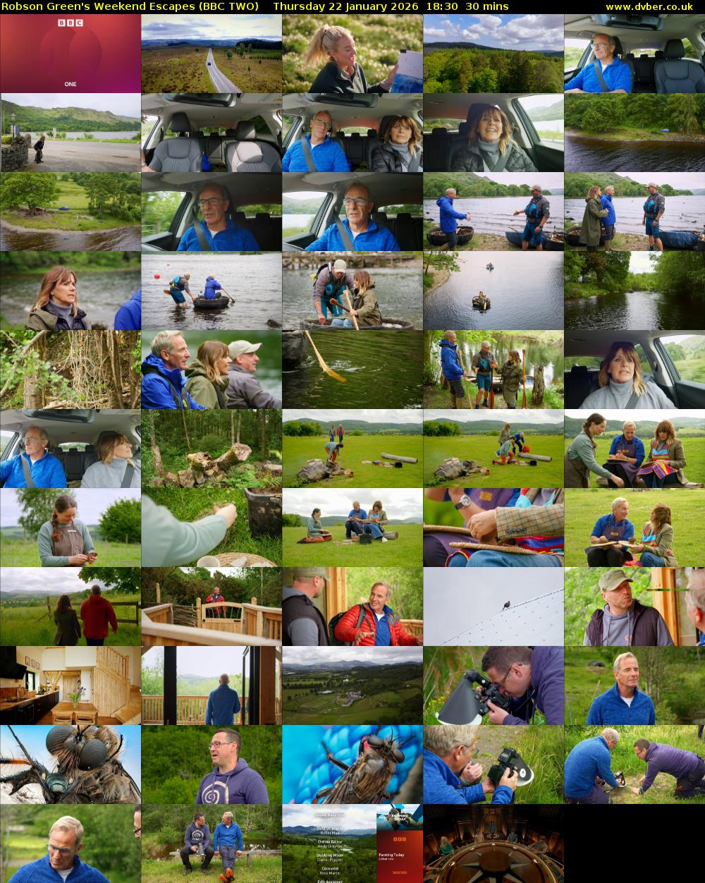 Robson Green's Weekend Escapes (BBC TWO) Thursday 22 January 2026 18:30 - 19:00