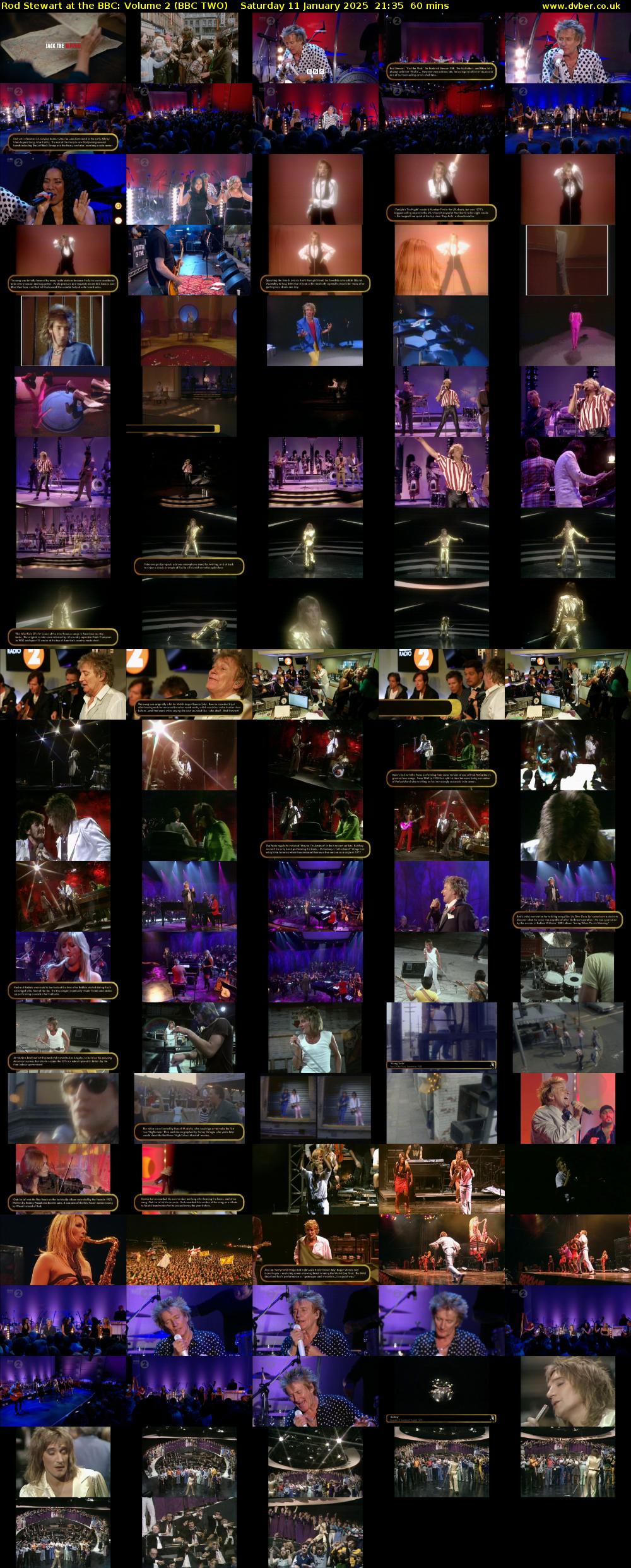 Rod Stewart at the BBC: Volume 2 (BBC TWO) Saturday 11 January 2025 21:35 - 22:35