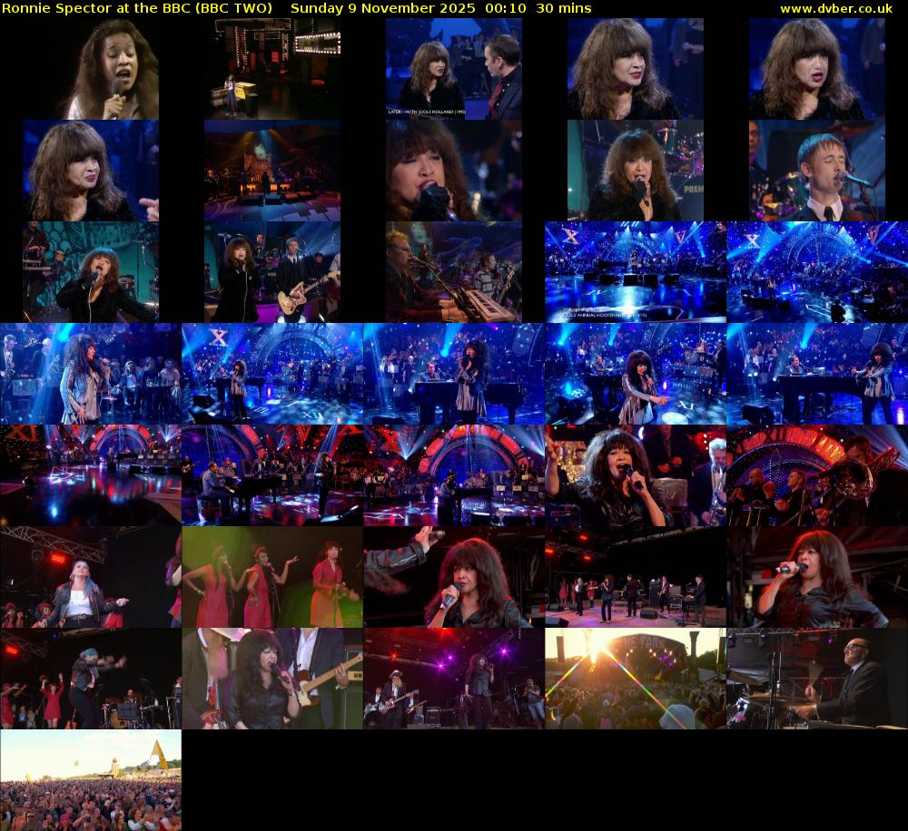 Ronnie Spector at the BBC (BBC TWO) Sunday 9 November 2025 00:10 - 00:40