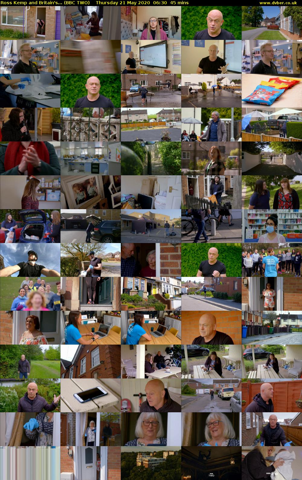 Ross Kemp and Britain's... (BBC TWO) Thursday 21 May 2020 06:30 - 07:15