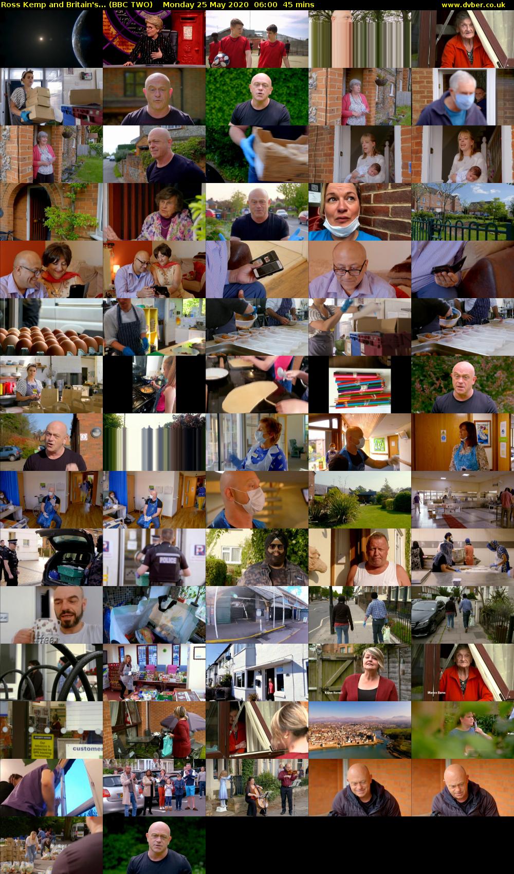 Ross Kemp and Britain's... (BBC TWO) Monday 25 May 2020 06:00 - 06:45