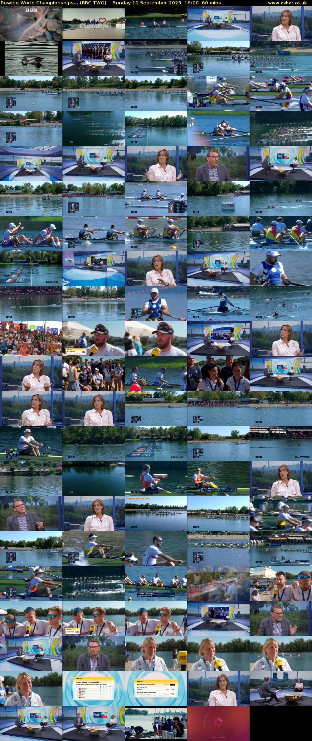 Rowing World Championships... (BBC TWO) Sunday 10 September 2023 16:00 - 17:00