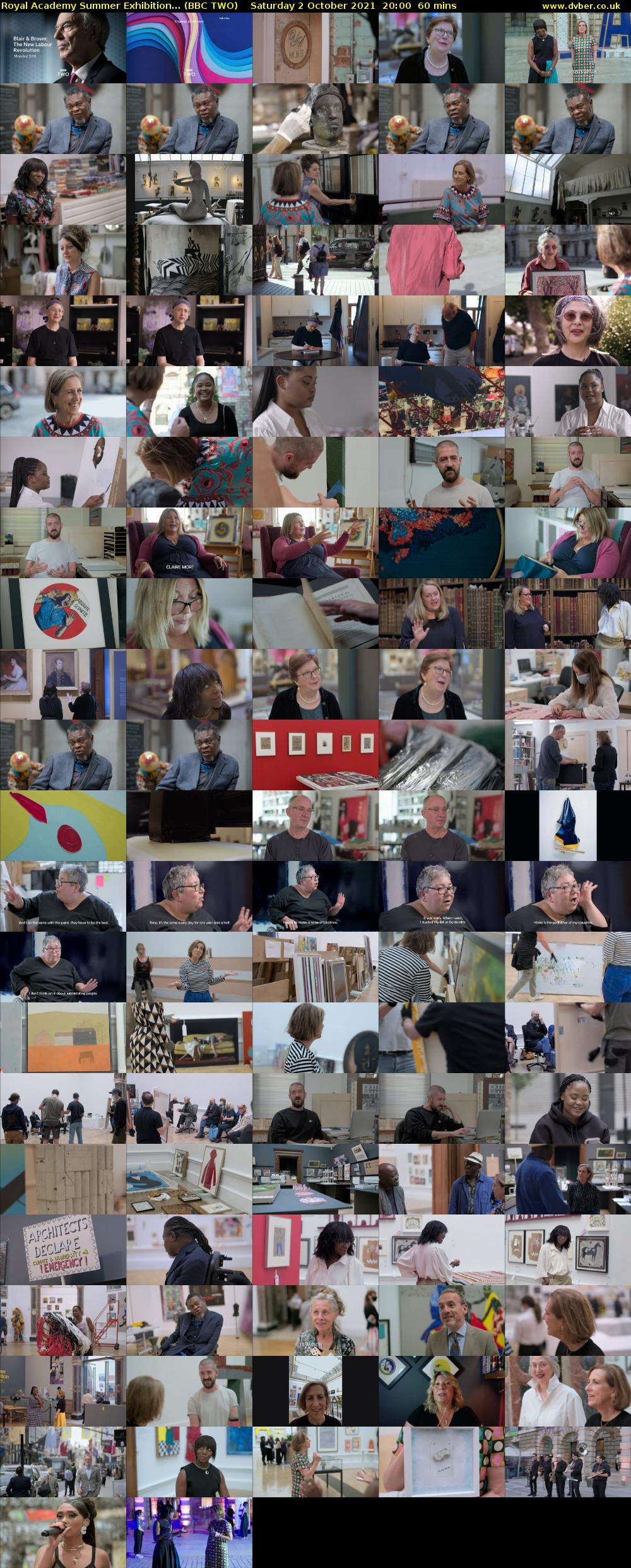 Royal Academy Summer Exhibition... (BBC TWO) Saturday 2 October 2021 20:00 - 21:00