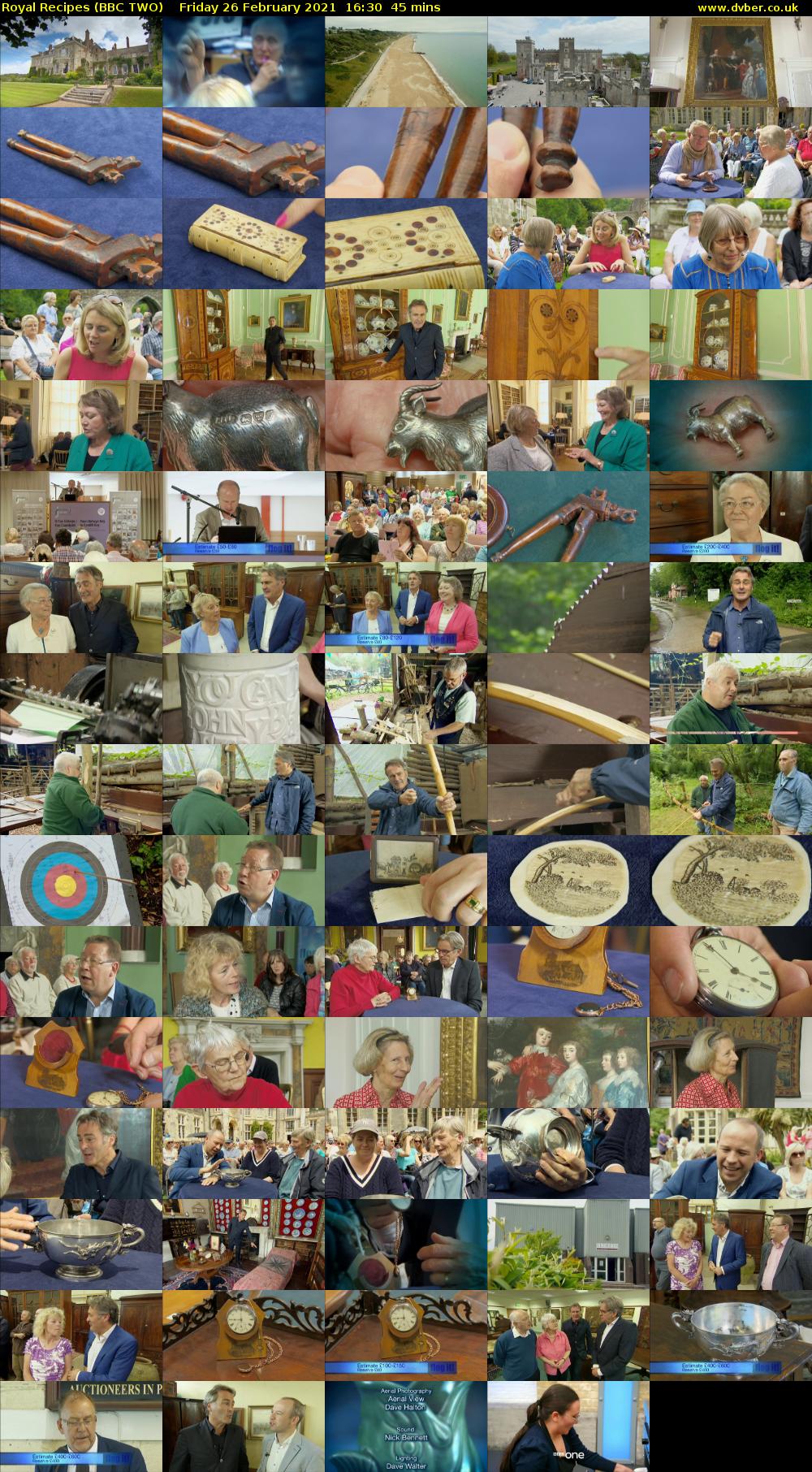 Royal Recipes (BBC TWO) Friday 26 February 2021 16:30 - 17:15