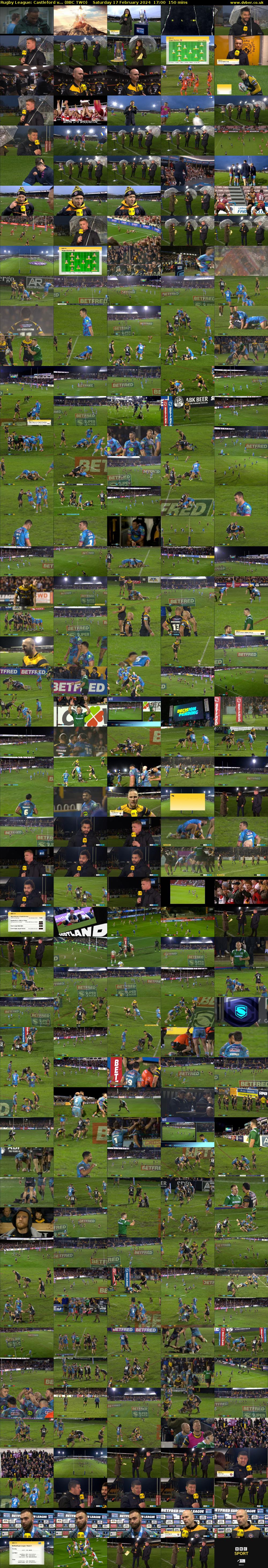 Rugby League: Castleford v... (BBC TWO) Saturday 17 February 2024 17:00 - 19:30