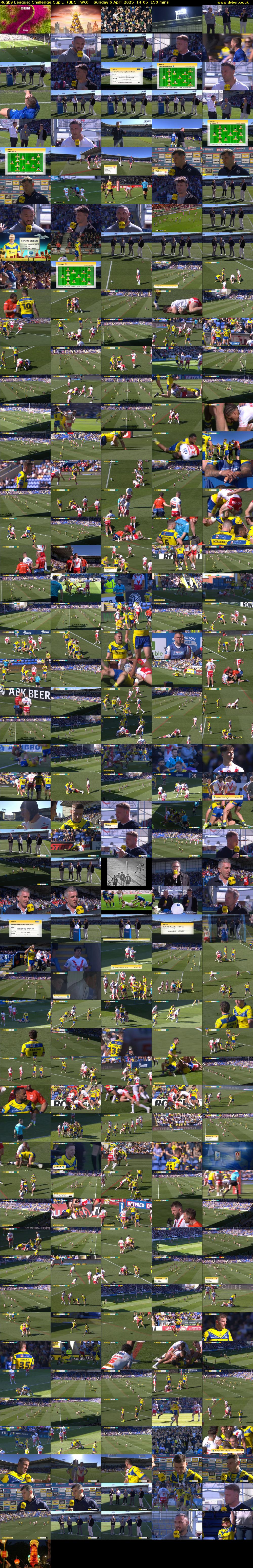 Rugby League: Challenge Cup:... (BBC TWO) Sunday 6 April 2025 14:05 - 16:35