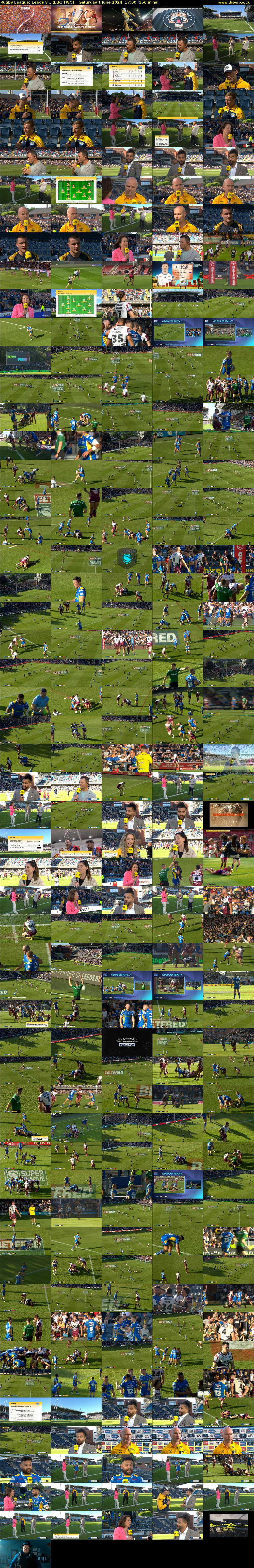 Rugby League: Leeds v... (BBC TWO) Saturday 1 June 2024 17:00 - 19:30