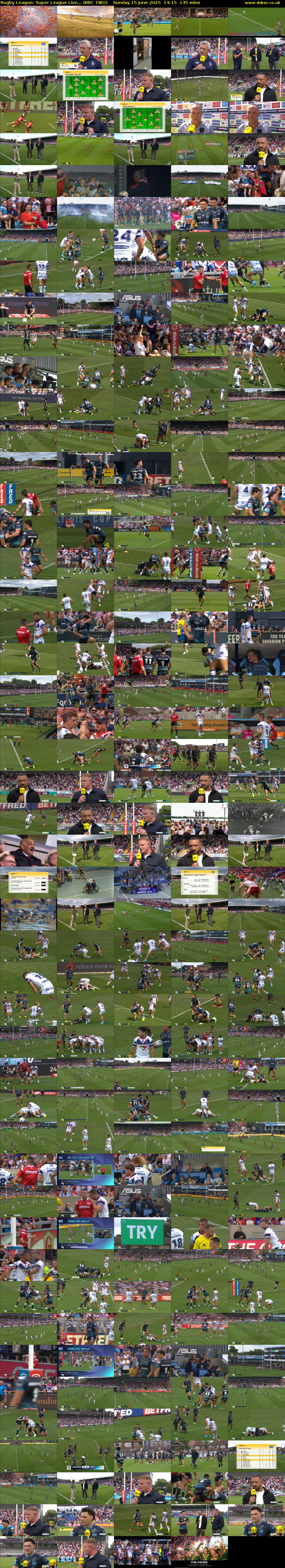 Rugby League: Super League Live... (BBC TWO) Sunday 15 June 2025 14:15 - 16:30