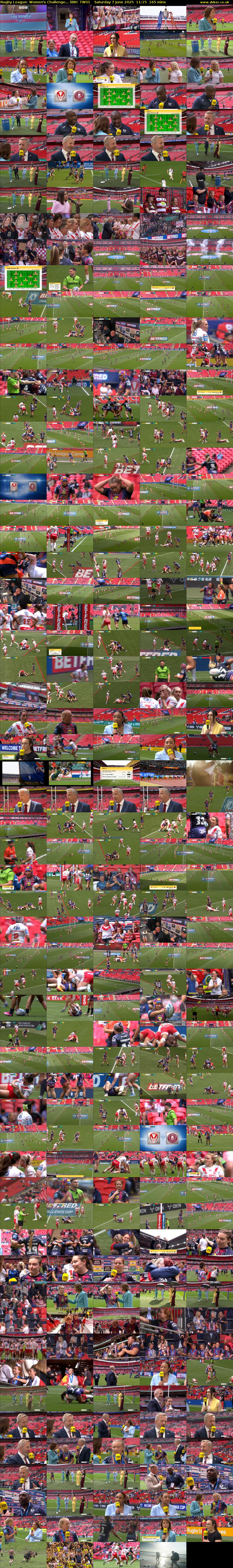 Rugby League: Women's Challenge... (BBC TWO) Saturday 7 June 2025 11:15 - 14:00