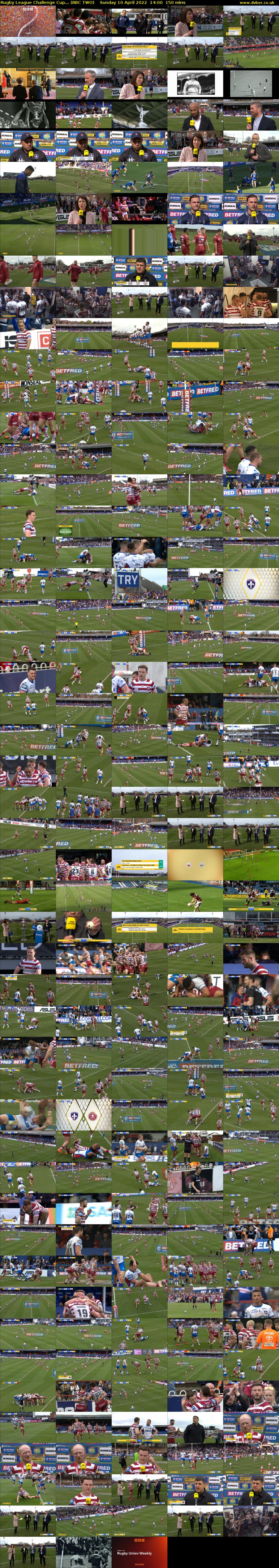 Rugby League Challenge Cup... (BBC TWO) Sunday 10 April 2022 14:00 - 16:30