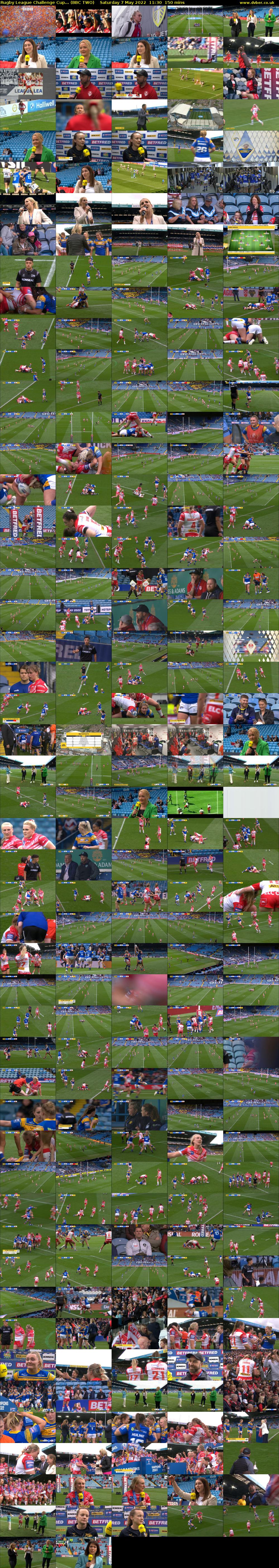 Rugby League Challenge Cup... (BBC TWO) Saturday 7 May 2022 11:30 - 14:00