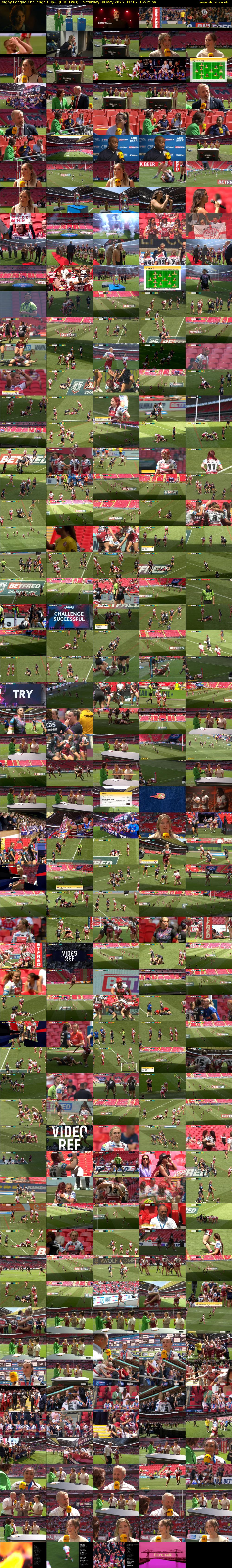 Rugby League Challenge Cup... (BBC TWO) Saturday 30 May 2026 11:15 - 14:00
