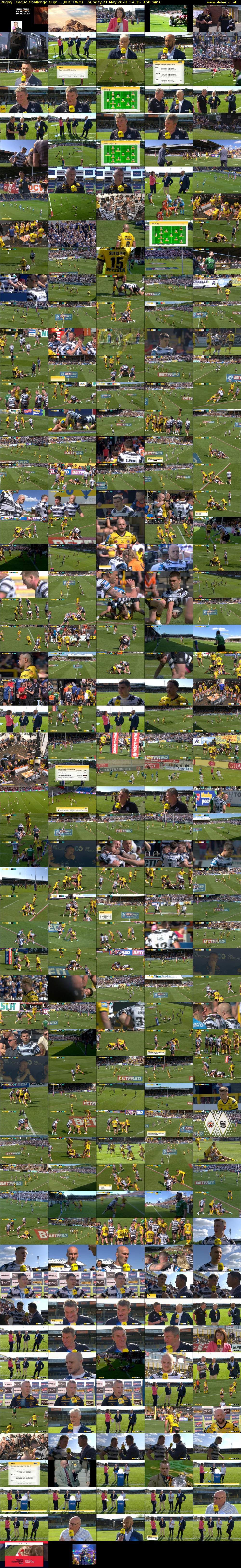 Rugby League Challenge Cup:... (BBC TWO) Sunday 21 May 2023 14:35 - 17:15