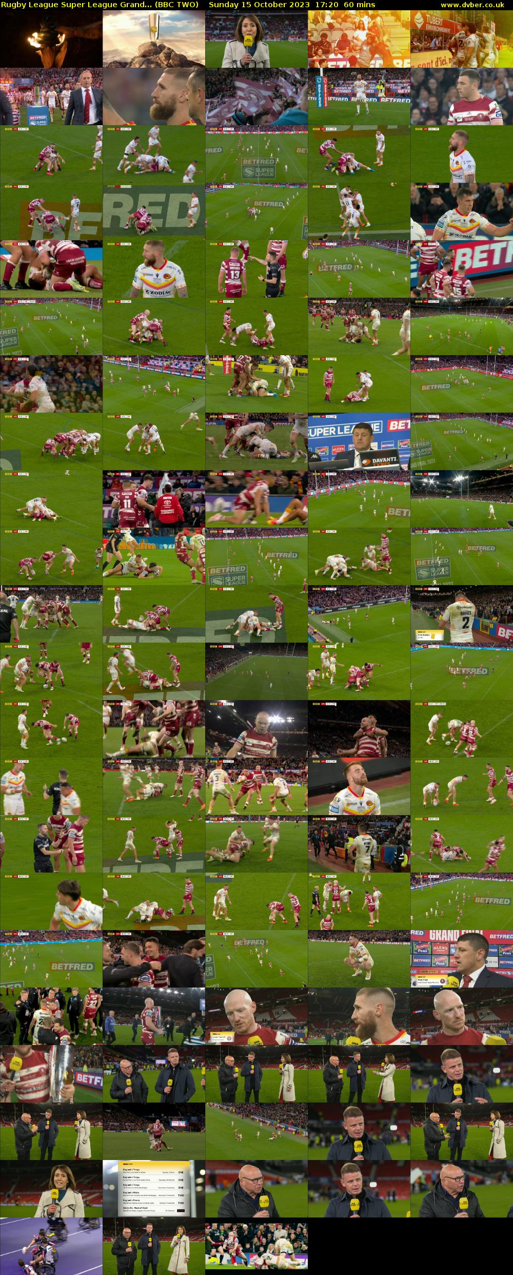 Rugby League Super League Grand... (BBC TWO) Sunday 15 October 2023 17:20 - 18:20