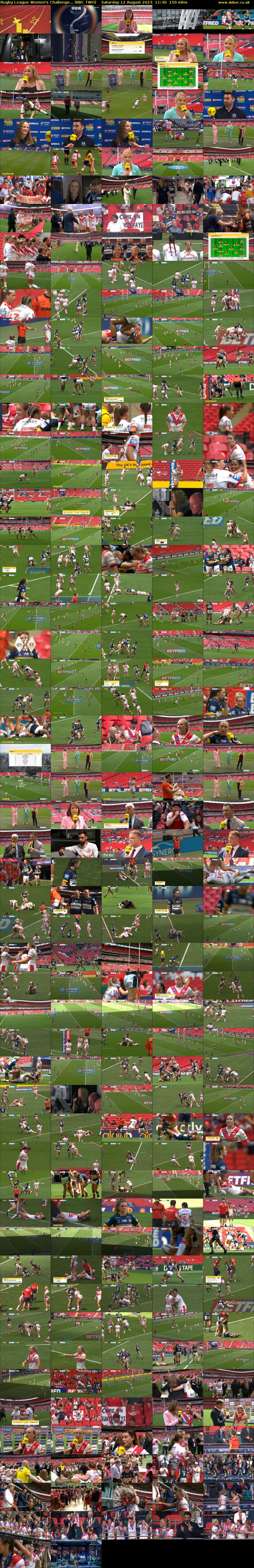Rugby League Women's Challenge... (BBC TWO) Saturday 12 August 2023 11:30 - 14:00