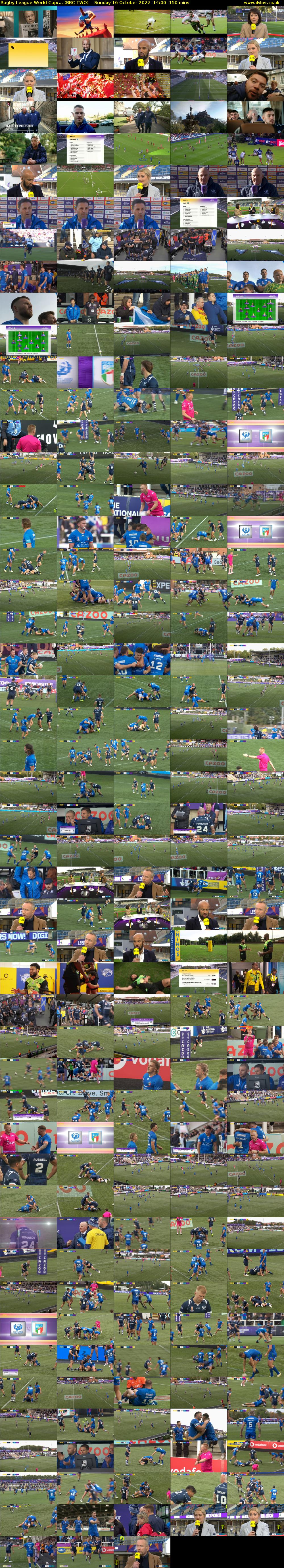 Rugby League World Cup:... (BBC TWO) Sunday 16 October 2022 14:00 - 16:30