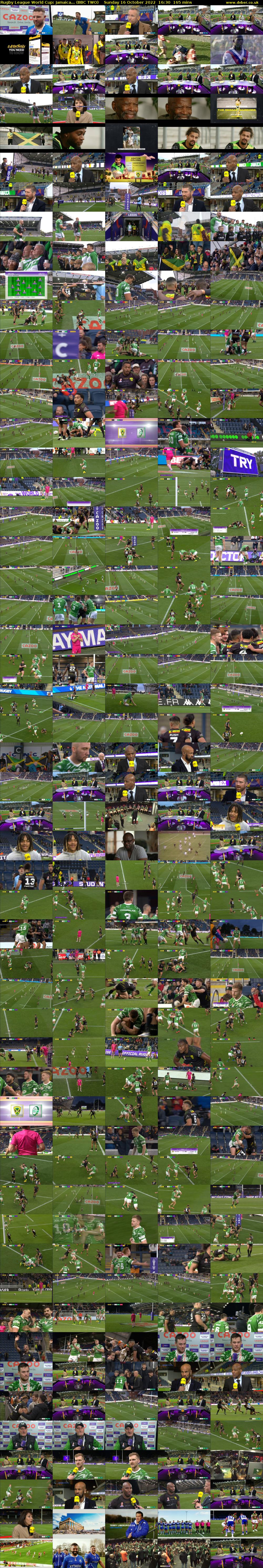 Rugby League World Cup: Jamaica... (BBC TWO) Sunday 16 October 2022 16:30 - 19:15