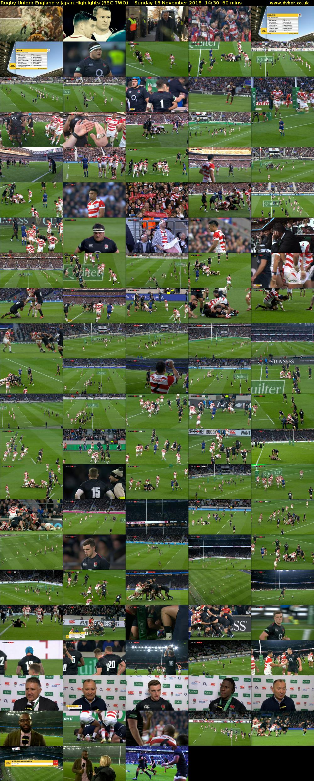 Rugby Union: England v Japan Highlights (BBC TWO) Sunday 18 November 2018 14:30 - 15:30