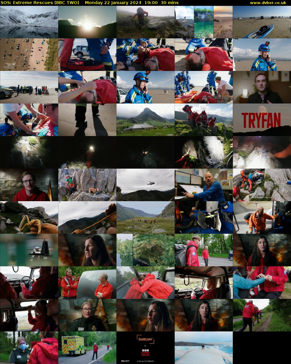 SOS: Extreme Rescues (BBC TWO) Monday 22 January 2024 19:00 - 19:30