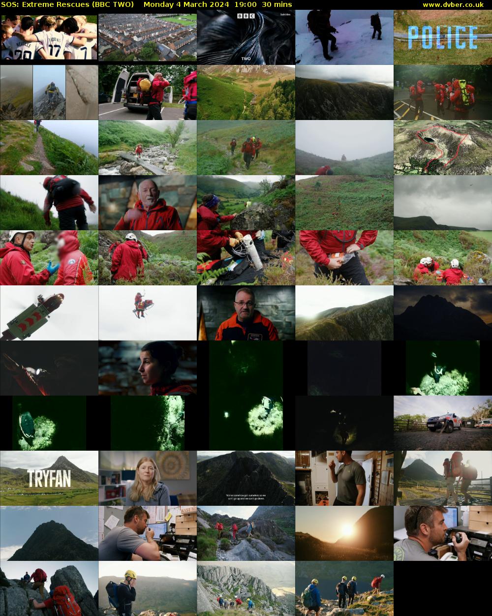 SOS: Extreme Rescues (BBC TWO) Monday 4 March 2024 19:00 - 19:30